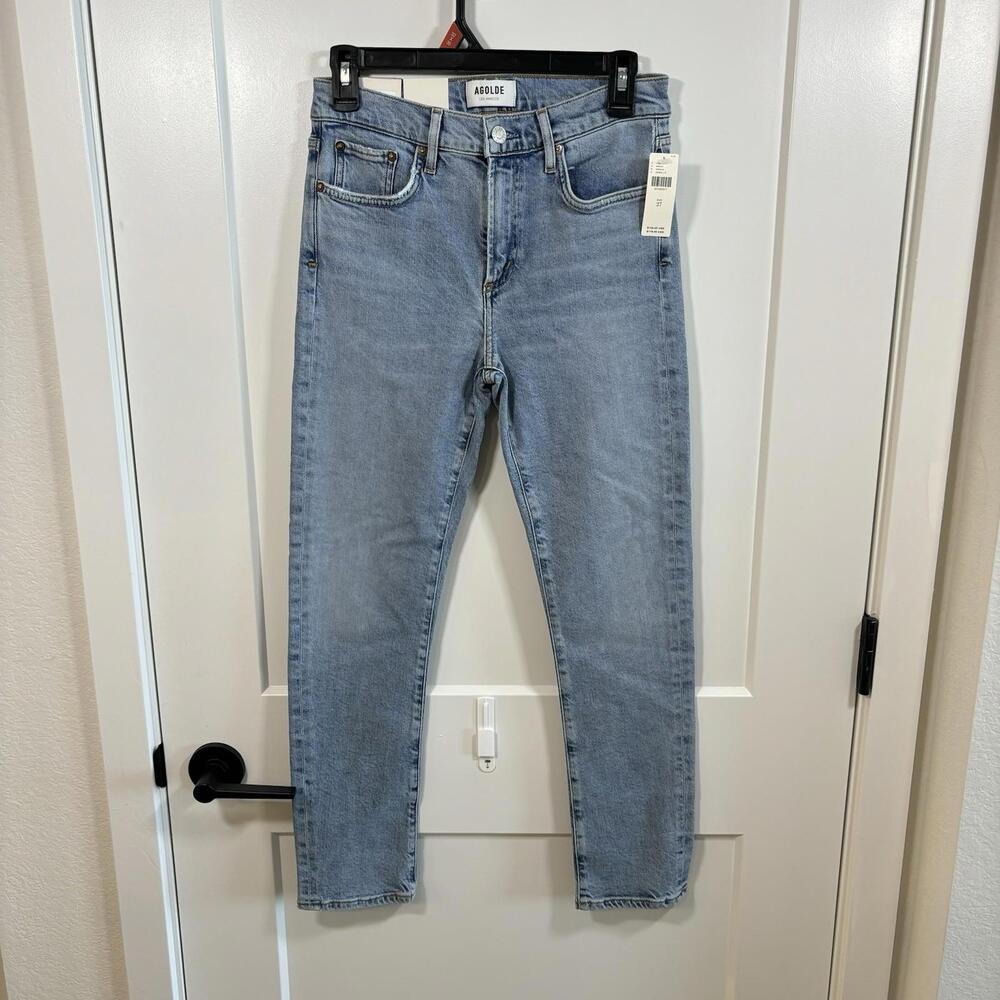 NWT AGOLDE Toni Mid Rise Straight Denim Jean Size 27